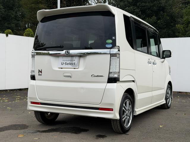 N-BOXカスタム G・Lパッケージ ワンオーナー・7インチ純ナビTV・Rカメラ・左パワスラ・HID・オートライト アイドリングストップ車 1オーナー ナビ・TV スマキ- フロントベンチシート 両側スライドドア パワーウィンドウ ABS(26枚目)