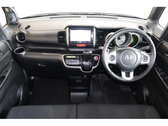 N-BOX G・ターボパッケージ 純ナビ Bカメ ETC 両Pスライドドア ECON 両側自動ドア 横滑り防止システム AUTOエアコン セキュリティアラーム ターボエンジン 地デジTV 整備記録簿 Wエアバッグ パワーステアリング(6枚目)