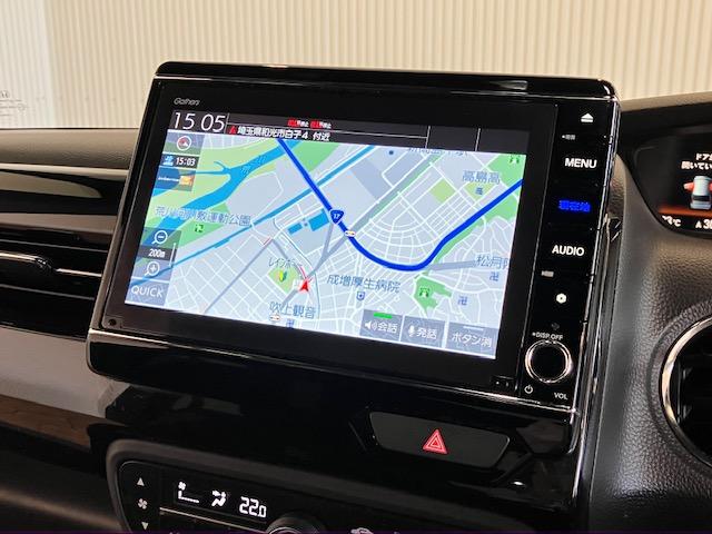N-BOXカスタム EX ホンダセンシング 9インチプレミアムインターナビ 前後ドラレコ いまコレ+ 新品フロアマット 助手席スーパースライド LEDヘッド リアカメラ アイドリングストップ シートヒーター スマートキー(2枚目)
