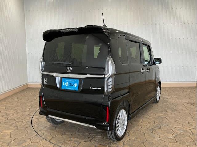 N-BOXカスタム Lターボ 4WD ホンダセンシング メモリーナビ いまコレ+ 新品フロアマット パドルシフト アルミホイール リモコンエンジンスターター オートクルーズ LEDランプ ECON バックカメラ ナビ&TV ABS(4枚目)