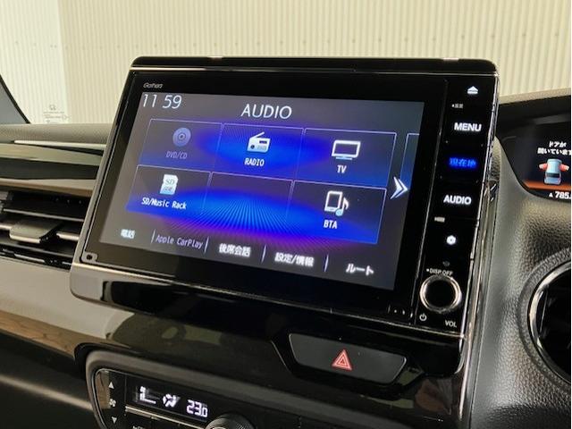 N-BOXカスタム G・EXターボホンダセンシング 8インチプレミアムインターナビ 前後ドラレコ いまコレ+ 新品フロアマット 無限フロントグリル 無限フロントスポイラー Rカメ 前席シートヒーター クルコン ナビTV サイドエアバッグ タ-ボ ETC(5枚目)