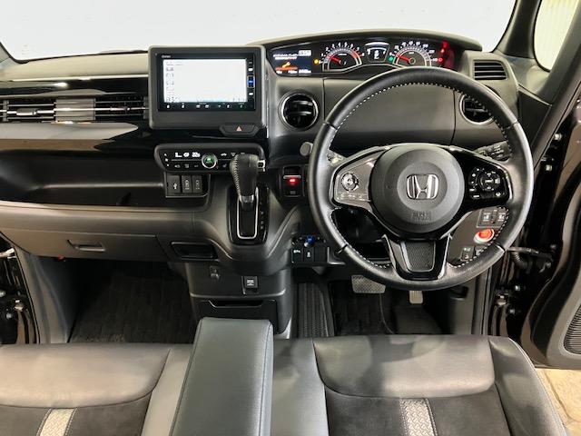 N-BOXカスタム Lターボ ホンダセンシング メモリーナビ 前後ドラレコ いまコレ+ 新品フロアマット パドルシフト アルミホイール 地デジチューナー 衝突軽減ブレーキサポート LEDヘッドライ アイドリングS ターボエンジン(9枚目)