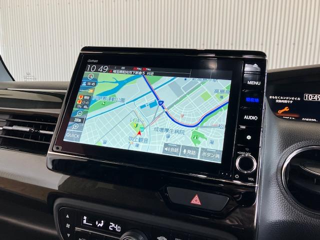 Ｎ－ＢＯＸカスタム Ｇ・Ｌターボホンダセンシング　８インチプレミアムインターナビ　前後ドラレコ　いまコレ＋　新品フロアマット　パドルシフト　アルミホイール　フルセ　Ｂモニタ　Ｉストップ　セキュリティー　クルーズコントロール　ナビＴＶ　ＶＳＡ　ＰＷ（2枚目）
