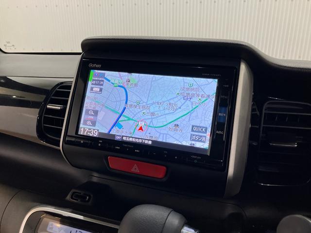 Ｎ－ＢＯＸカスタム ＧターボＳＳパッケージ　メモリーナビ　いまコレ＋　新品フロアマット　パドルシフト　社外アルミホイール　フルセグＴＶ　Ｂｌｕｅｔｏｏｔｈ対応　Ｂモニター　スマートエントリー　ＶＳＡ　盗難防止システム　ＡＡＣ　ナビＴＶ　パワステ（3枚目）