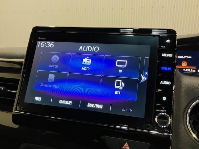 N-BOXカスタム Lターボ 8インチプレミアムインターナビ ETC いまこれ+ 新品フロアマット コーディネートスタイル 地デジチューナー 衝突軽減ブレーキサポート LEDヘッドライ アイドリングS ターボエンジン PS AAC(6枚目)