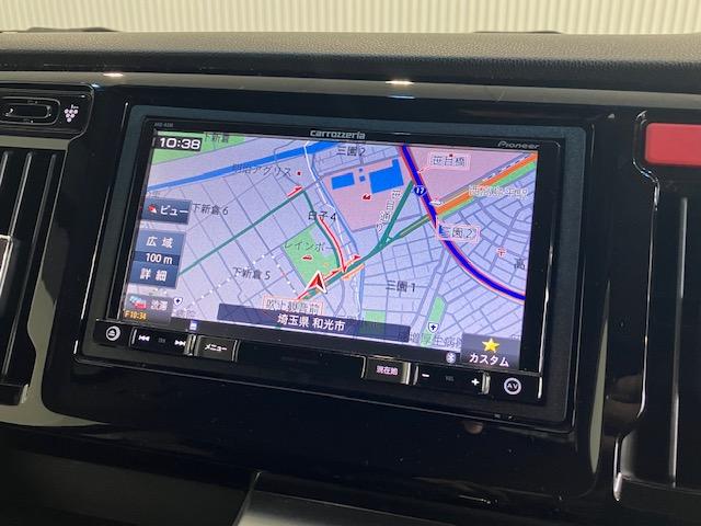 N-WGNカスタム G・ターボパッケージSSクールパッケージ 社外メモリーナビ ETC 横滑り防止 盗難警報装置 リアカメラ クルコン スマートキー Iストップ ナビTV ABS ターボ オートエアコン キーレス 地デジTV DVD再生可(11枚目)