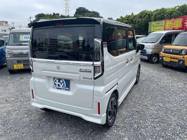 スペーシアカスタム ハイブリッドXSターボ 全方位モニター付9インチナビ/届出済未使用車/メーカー保証付き/Bluetooth/バックカメラ/フルセグTV(2枚目)