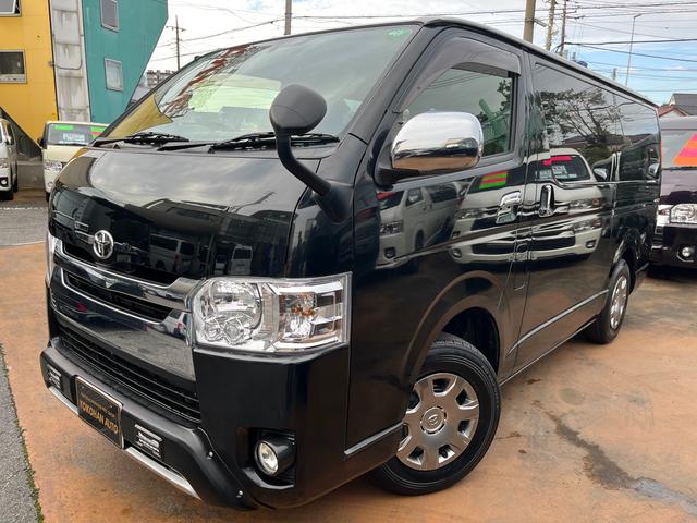 ハイエースバン ロングスーパーＧＬ　４型１オーナー禁煙車　車中泊仕様　オフロードルック　ＬＥＤバンパーガード　ＬＥＤライト　電動スライドドア　ＷエアＢ　ステアリングリモコン　プライバシーガラス　レザー調シートカバー　バックカメラ　ＥＴＣ（17枚目）