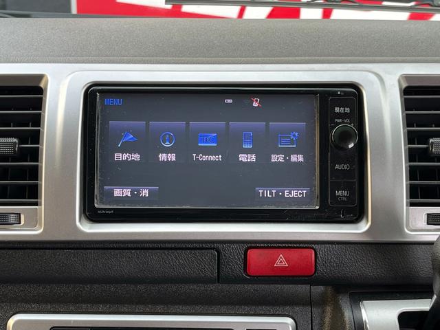 ハイエースバン ロングスーパーGL 4型 ディーゼル バッドフェイス 2インチローダウン 15インチアルミホイール Fスポイラー LEDライト&フォグ LEDテール シートカバー 前後センサー 純正ナビ Bカメラ ETC(20枚目)