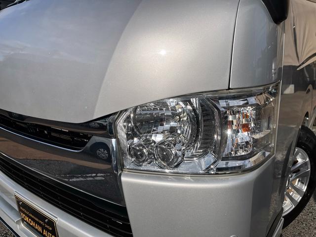 ハイエースバン ロングスーパーGL 4型 ディーゼル バッドフェイス 2インチローダウン 15インチアルミホイール Fスポイラー LEDライト&フォグ LEDテール シートカバー 前後センサー 純正ナビ Bカメラ ETC(29枚目)
