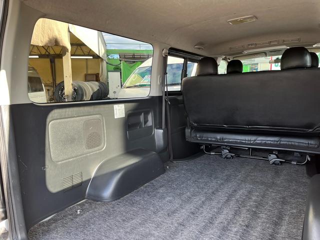 ハイエースバン ロングスーパーGL 4型 ディーゼル バッドフェイス 2インチローダウン 15インチアルミホイール Fスポイラー LEDライト&フォグ LEDテール シートカバー 前後センサー 純正ナビ Bカメラ ETC(61枚目)