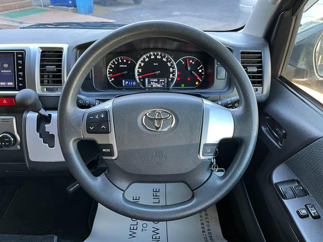 ハイエースバン ロングワイドスーパーGL 5型 純正ナビフルセグTV バックカメラ ETC LEDライト Fエアロ スライド窓 プライバシーガラス ステアリングリモコン 前後ドラレコ付きデジタルインナーミラー(27枚目)