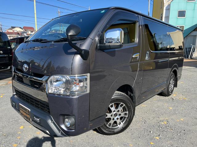 ハイエースバン スーパーGL ダークプライムII 6型 2.8ディーゼル ワンオーナー禁煙車 純正ナビ TRD15インチアルミホイール TRDバンパーガード 電動スライドドア プライバシーガラス トヨタセーフティセンス バックカメラ ETC2.0(21枚目)