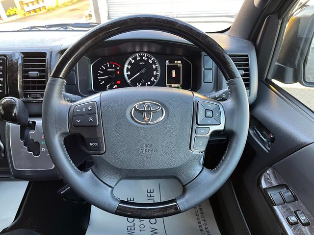 ハイエースバン スーパーGL ダークプライムII 6型 2.8ディーゼル ワンオーナー禁煙車 純正ナビ TRD15インチアルミホイール TRDバンパーガード 電動スライドドア プライバシーガラス トヨタセーフティセンス バックカメラ ETC2.0(29枚目)