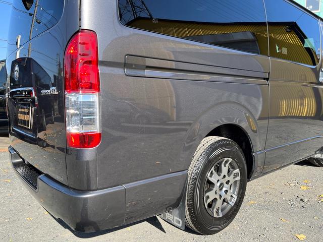 ハイエースバン スーパーGL ダークプライムII 6型 2.8ディーゼル ワンオーナー禁煙車 純正ナビ TRD15インチアルミホイール TRDバンパーガード 電動スライドドア プライバシーガラス トヨタセーフティセンス バックカメラ ETC2.0(52枚目)