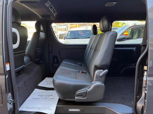 ハイエースバン スーパーGL ダークプライムII 6型 2.8ディーゼル ワンオーナー禁煙車 純正ナビ TRD15インチアルミホイール TRDバンパーガード 電動スライドドア プライバシーガラス トヨタセーフティセンス バックカメラ ETC2.0(71枚目)