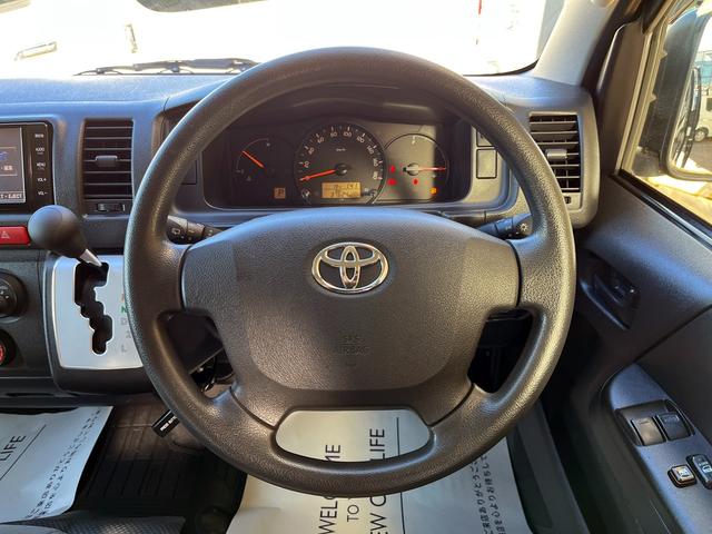 ハイエースバン ロングDX 4型 純正ナビ バックカメラ ETC 隠しスイッチ式セキュリティー プライバシーガラス Wエアバッグ(22枚目)