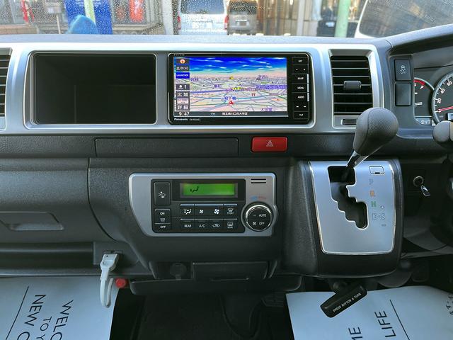 ハイエースワゴン ＧＬ　５型　ワンオーナー　社外ナビＴＶ　電動スライドドア　フローリング加工　ローダウン　４列目ベッドキット　モデリスタエアロ　シートカバー　リアフィルム　後席モニター　バックカメラ　ＥＴＣ（12枚目）