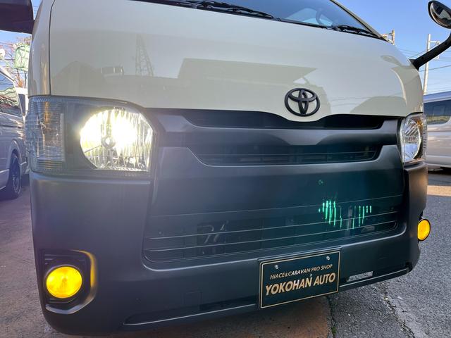 ハイエースバン ロングDX 4型 社外ナビ バックカメラ ETC ローダウン 新品16インチアルミホイール&タイヤ インナーブラックライト 電格ミラー スーパーGLセカンドシート シートカバー ドラレコ プライバシーガラス(17枚目)