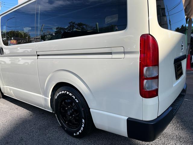 ハイエースバン ロングDX 4型 社外ナビ バックカメラ ETC ローダウン 新品16インチアルミホイール&タイヤ インナーブラックライト 電格ミラー スーパーGLセカンドシート シートカバー ドラレコ プライバシーガラス(54枚目)