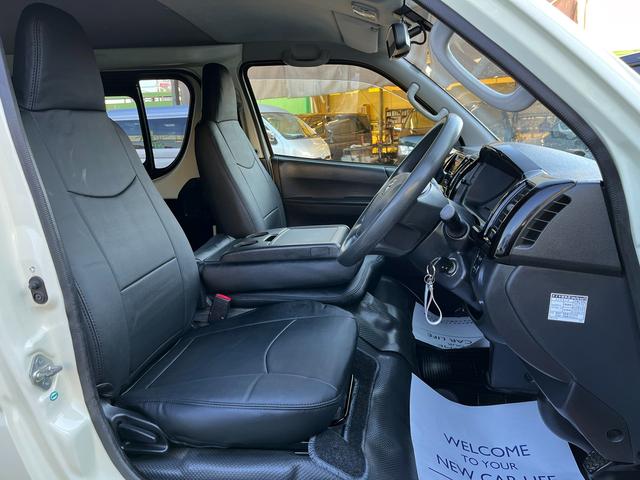 ハイエースバン ロングDX 4型 社外ナビ バックカメラ ETC ローダウン 新品16インチアルミホイール&タイヤ インナーブラックライト 電格ミラー スーパーGLセカンドシート シートカバー ドラレコ プライバシーガラス(55枚目)