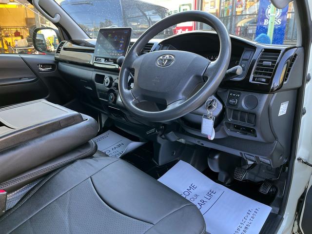 ハイエースバン ロングDX 4型 社外ナビ バックカメラ ETC ローダウン 新品16インチアルミホイール&タイヤ インナーブラックライト 電格ミラー スーパーGLセカンドシート シートカバー ドラレコ プライバシーガラス(56枚目)