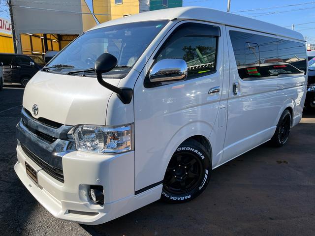 ハイエースバン ロングワイドスーパーGL 5型 2.8ディーゼル ワンオーナー 純正ナビ バックカメラ ETC2.0 ローダウン 16インチアルミ 新品PARADAタイヤ モデリスタエアロ LEDライト シートカバー 前後ソナー ドラレコ(23枚目)