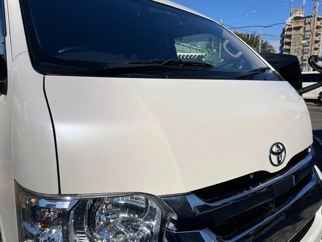 ハイエースバン ロングワイドスーパーGL 5型 2.8ディーゼル ワンオーナー 純正ナビ バックカメラ ETC2.0 ローダウン 16インチアルミ 新品PARADAタイヤ モデリスタエアロ LEDライト シートカバー 前後ソナー ドラレコ(38枚目)