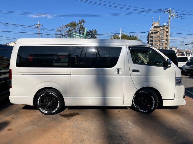 ハイエースバン ロングワイドスーパーGL 5型 2.8ディーゼル ワンオーナー 純正ナビ バックカメラ ETC2.0 ローダウン 16インチアルミ 新品PARADAタイヤ モデリスタエアロ LEDライト シートカバー 前後ソナー ドラレコ(45枚目)