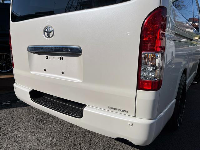 ハイエースバン ロングワイドスーパーGL 5型 2.8ディーゼル ワンオーナー 純正ナビ バックカメラ ETC2.0 ローダウン 16インチアルミ 新品PARADAタイヤ モデリスタエアロ LEDライト シートカバー 前後ソナー ドラレコ(48枚目)