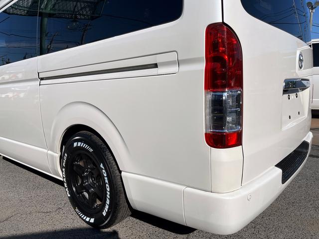 ハイエースバン ロングワイドスーパーGL 5型 2.8ディーゼル ワンオーナー 純正ナビ バックカメラ ETC2.0 ローダウン 16インチアルミ 新品PARADAタイヤ モデリスタエアロ LEDライト シートカバー 前後ソナー ドラレコ(54枚目)