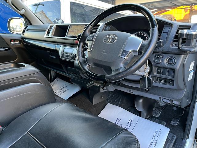 ハイエースバン ロングワイドスーパーGL 5型 2.8ディーゼル ワンオーナー 純正ナビ バックカメラ ETC2.0 ローダウン 16インチアルミ 新品PARADAタイヤ モデリスタエアロ LEDライト シートカバー 前後ソナー ドラレコ(56枚目)