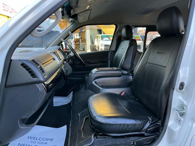 ハイエースバン ロングワイドスーパーGL 5型 2.8ディーゼル ワンオーナー 純正ナビ バックカメラ ETC2.0 ローダウン 16インチアルミ 新品PARADAタイヤ モデリスタエアロ LEDライト シートカバー 前後ソナー ドラレコ(74枚目)