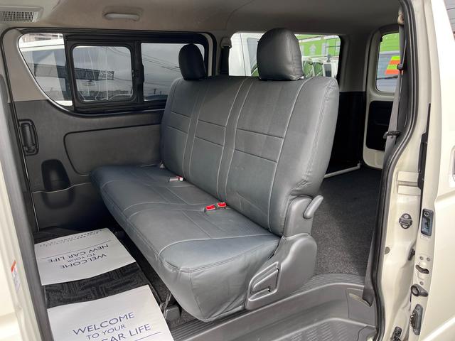 ハイエースバン ロングスーパーＧＬ　４型　ワンオーナー　３．０ディーゼル　社外ナビ　バックカメラ　ＥＴＣ　Ｆエアロ　ＬＥＤライト　スライド窓　イージークローザー　プライバシーガラス　レザー調シートカバー　スマートキー（65枚目）