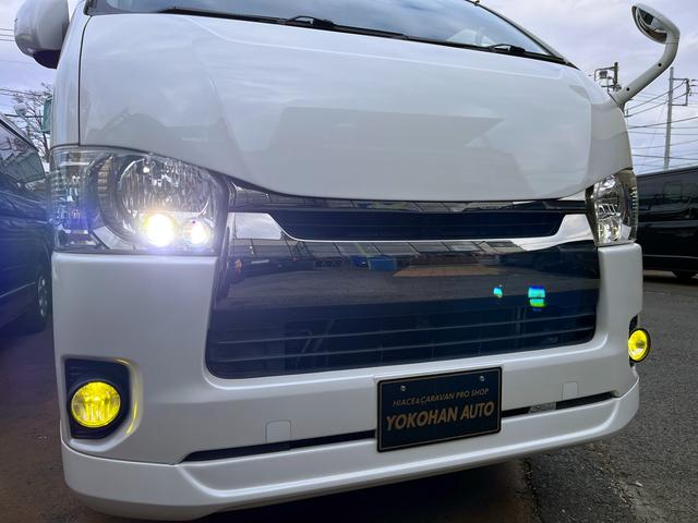 ハイエースバン スーパーＧＬ　ダークプライム　４型　１オーナー禁煙　３．０ディーゼル４ＷＤ　バッドフェイス　ＡＷ１５インチ　エアロ　ウインカーミラー　ベッドキット　ルームキャリア　セカンドテーブル　スライド窓　フィルム　ドラレコ　レーダー探知機（16枚目）