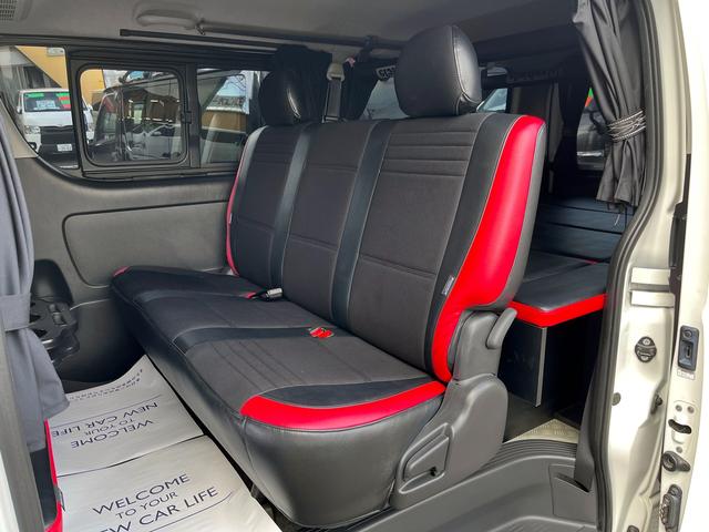 ハイエースバン スーパーＧＬ　ダークプライム　４型　１オーナー禁煙　３．０ディーゼル４ＷＤ　バッドフェイス　ＡＷ１５インチ　エアロ　ウインカーミラー　ベッドキット　ルームキャリア　セカンドテーブル　スライド窓　フィルム　ドラレコ　レーダー探知機（68枚目）