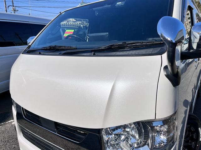 ハイエースバン スーパーＧＬ　ダークプライムＩＩ　６型　バッドフェイス　フルエアロ　ＡＷ１６インチ　Ｒスポイラー　ウインカーミラーカバー　ＬＥＤフォグ　電動スライドドア　Ｄルームミラー　トヨタセーフティセンス　前後ソナー　社外１１型ナビ　後席モニター（32枚目）