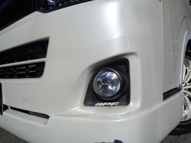 ロングスーパーGL 3型バットフェイスフルエアロ車内泊カスタム1オーナーナビTV後席TVBKインナーHID18AWローダウンベットキット黒革調&黒木目Wエアバック(25枚目)