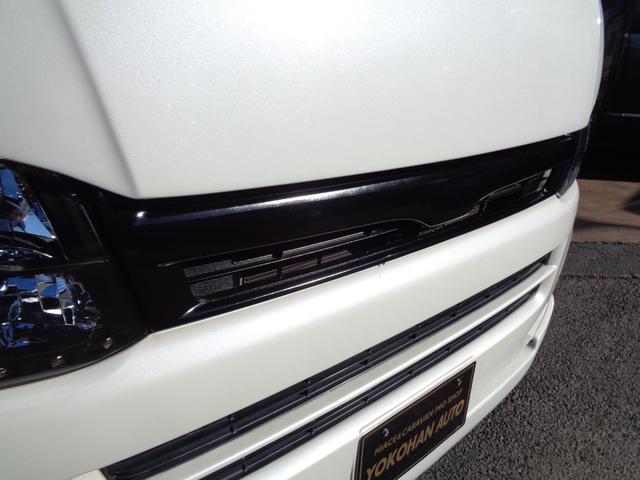 ロングスーパーGL 3型バットフェイスフルエアロ車内泊カスタム1オーナーナビTV後席TVBKインナーHID18AWローダウンベットキット黒革調&黒木目Wエアバック(29枚目)