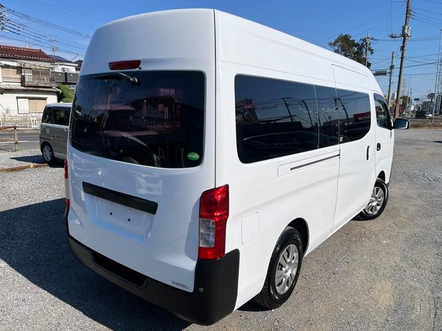 NV350キャラバンバン スーパーロングDXターボ ディーゼル4WD ハイルーフ 3人乗り登録 アラウンドビューモニター 社外ナビ エマージェンシーブレーキ 横滑り防止 電格ミラー(19枚目)