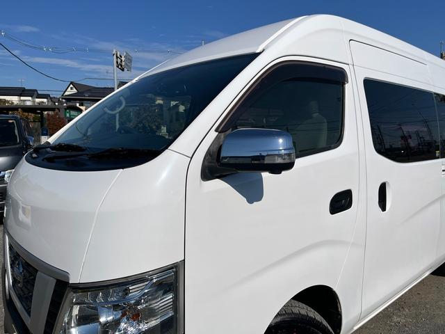 NV350キャラバンバン スーパーロングDXターボ ディーゼル4WD ハイルーフ 3人乗り登録 アラウンドビューモニター 社外ナビ エマージェンシーブレーキ 横滑り防止 電格ミラー(38枚目)