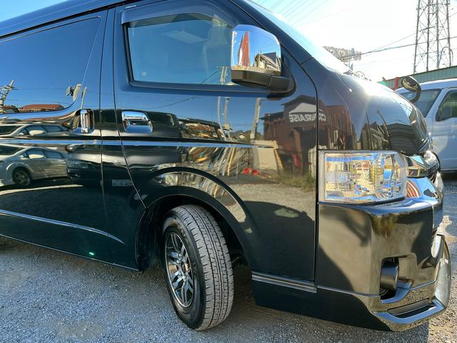 ハイエースワゴン ＧＬ　６型ファインテックツアラー　１０人乗り　１１インチナビ　フリップダウンモニター　電動スライドドア　モデリスタエアロ　１５インチアルミホイール　ＬＥＤフォグ　レザー調シートカバー　バックカメラ　ＥＴＣ（45枚目）