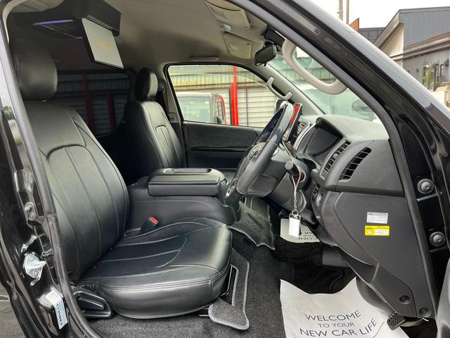 ハイエースワゴン ＧＬ　６型ファインテックツアラー　１０人乗り　１１インチナビ　フリップダウンモニター　電動スライドドア　モデリスタエアロ　１５インチアルミホイール　ＬＥＤフォグ　レザー調シートカバー　バックカメラ　ＥＴＣ（56枚目）