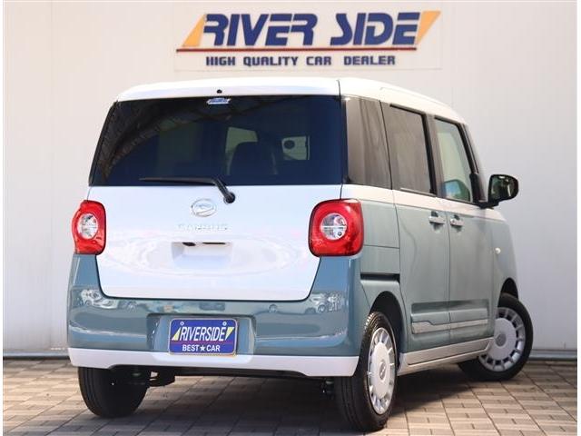 ムーヴキャンバス ストライプスGターボ 禁煙車 記録簿 登録/届出済未使用車 アイドリングストップ 衝突被害軽減システム 両側電動スライド(3枚目)