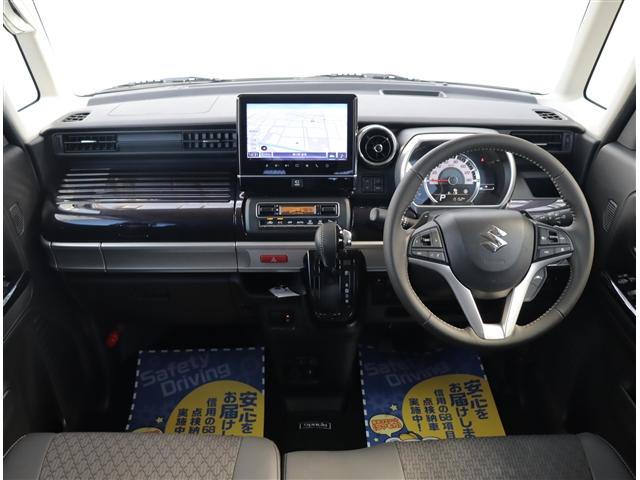 スペーシアカスタム ハイブリッドXSターボ アイドリングストップ 衝突被害軽減システム ナビ&TV DVD再生 両側電動スライド(4枚目)