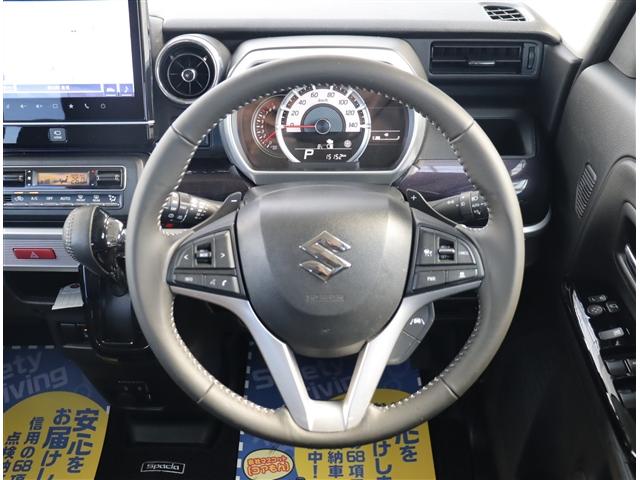 スペーシアカスタム ハイブリッドXSターボ アイドリングストップ 衝突被害軽減システム ナビ&TV DVD再生 両側電動スライド(14枚目)