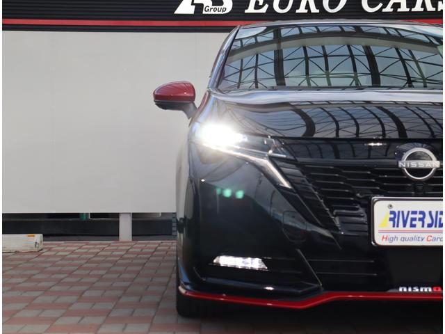 オーラ ニスモ　フルセグＴＶ・ブルートゥース接続可・ＥＴＣ２．０・コーナーセンサー　ハーフレザーシート・デジタルインナーミラー・ハンドルヒーター　　ステアリングリモコン・純正１７インチアルミホイール（62枚目）