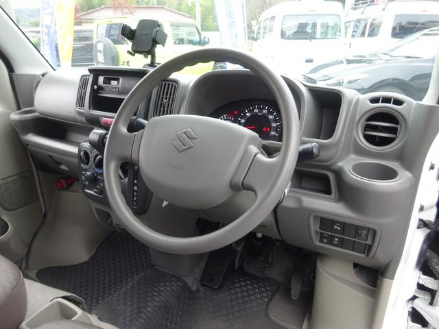 エブリイ PAリミテッド 4AT キーレス パワーウィンドウ 禁煙車 前後ドラレコ 夏冬タイヤ オートライト コーナーセンサー USB 衝突軽減ブレーキ 横滑り防止装置 車線逸脱センサー オーバーヘッドシェルフ PVガラス(14枚目)