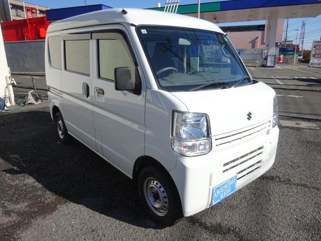 エブリイ PC 4AT キーレス ナビ 前後ドラレコ 禁煙車 パワーウィンドウ CD Bluetooth USB スペアキー オーバーヘッドシェルフ サイドバイザー(5枚目)