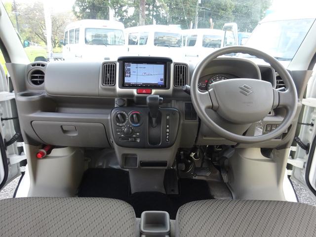 エブリイ ＰＣリミテッド　４ＡＴ　ナビ　キーレス　電動ミラー　パワーウィンドウ　コーナーセンサー　ＥＴＣ　禁煙車　オートライト　Ｂｌｕｅｔｏｏｔｈ　衝突軽減ブレーキ　横滑り防止装置　車線逸脱センサー　キャリア　ＰＶガラス（20枚目）